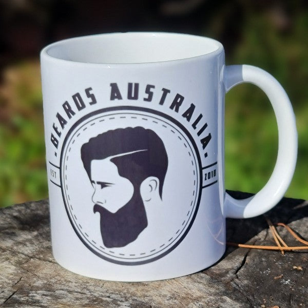 Happy Fathers Day Beards Australia Coffee Mug image 1
