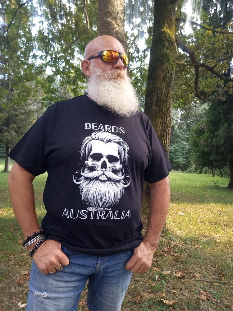 Beards Australia Bearded Skull T-Shirt image 3