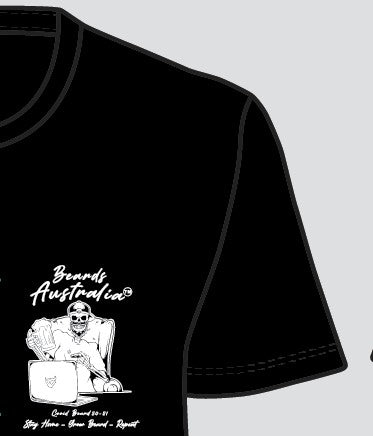 Beards Australia Organic Black Cotton Covid Teeshirt image 3