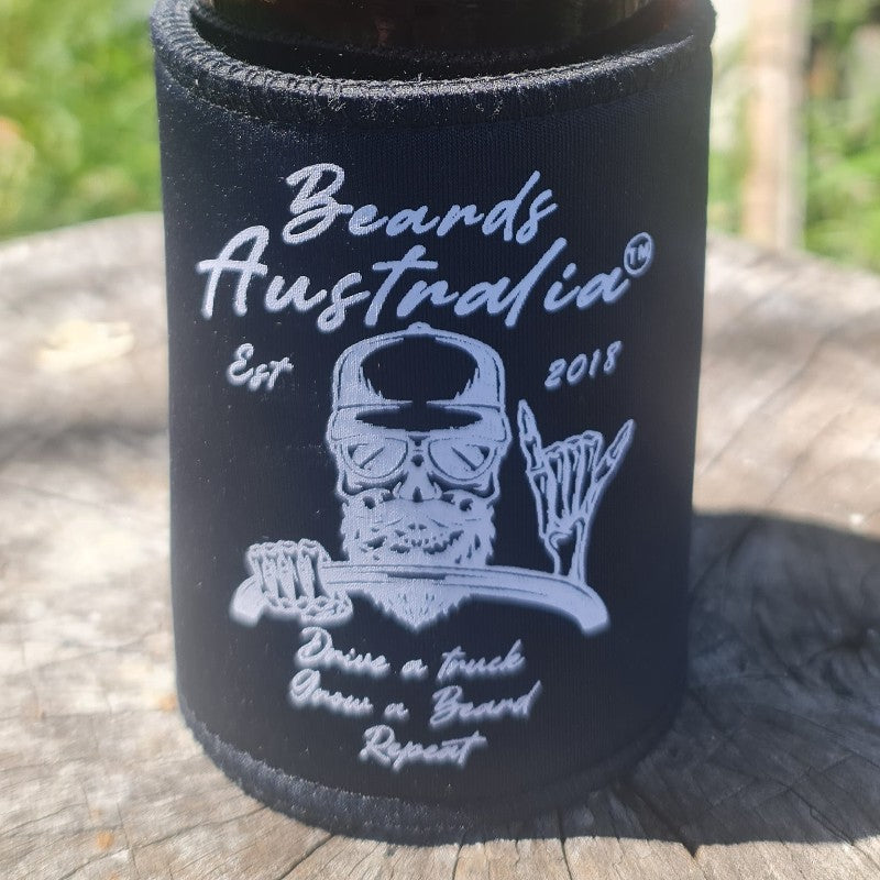 Truck Driver Beer Stubby Holder Shaving Is For Pussies image 1
