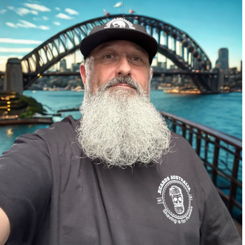 Beards Australia Skull Shaving is for Pussies T-Shirt image 3