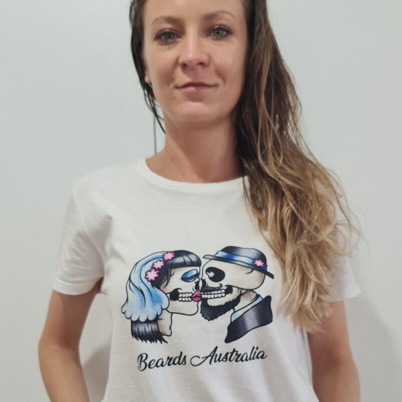 Beards Australia White Ladies T-Shirt image 0