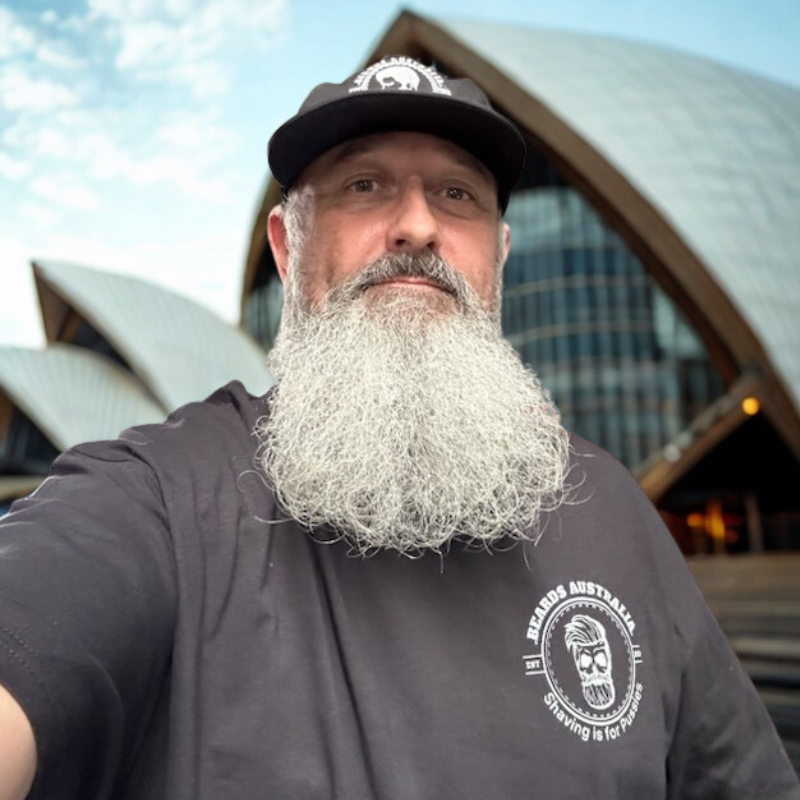 Beards Australia Skull Shaving is for Pussies T-Shirt image 4
