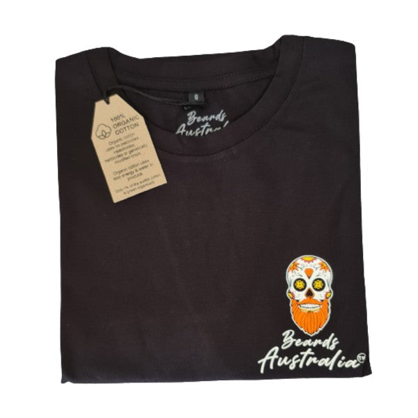 Beards Australia Organic Cotton Candy Skull Teeshirt image 1