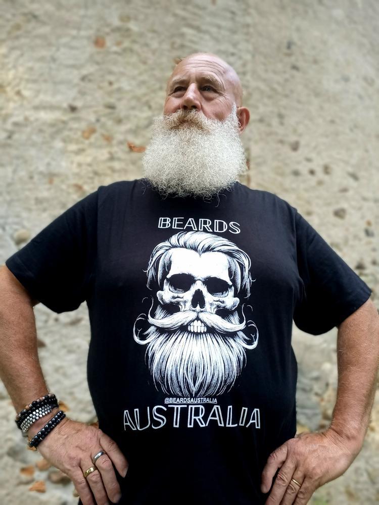 Beards Australia Bearded Skull T-Shirt image 2