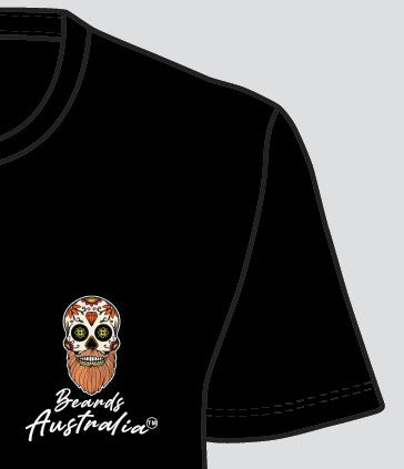 Beards Australia Organic Cotton Candy Skull Teeshirt image 3
