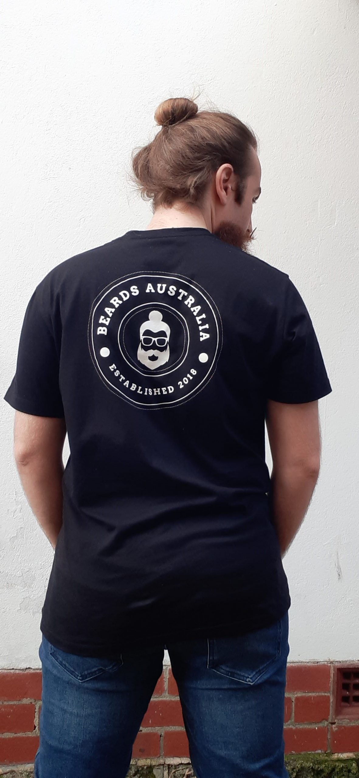 Beards Australia Organic Cotton Man Bun Teeshirt image 2