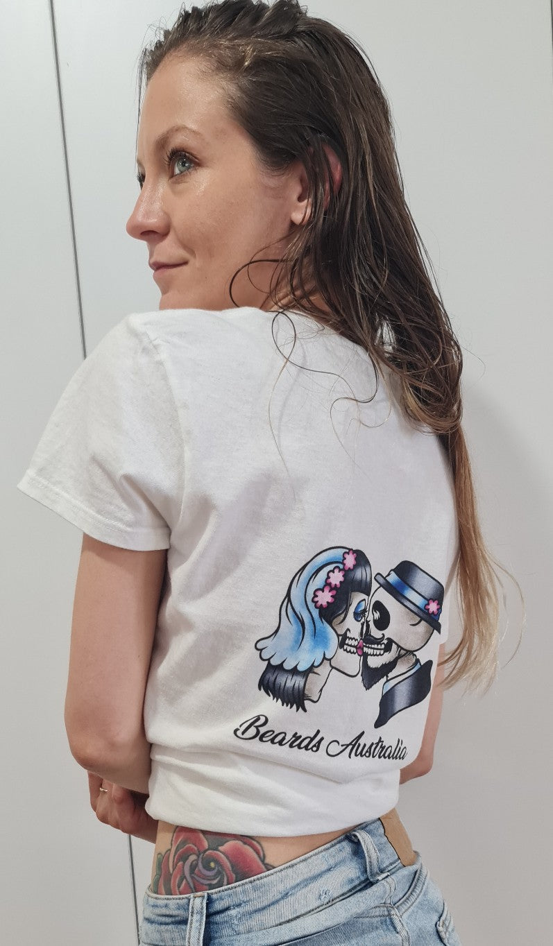 Beards Australia White Ladies T-Shirt image 1