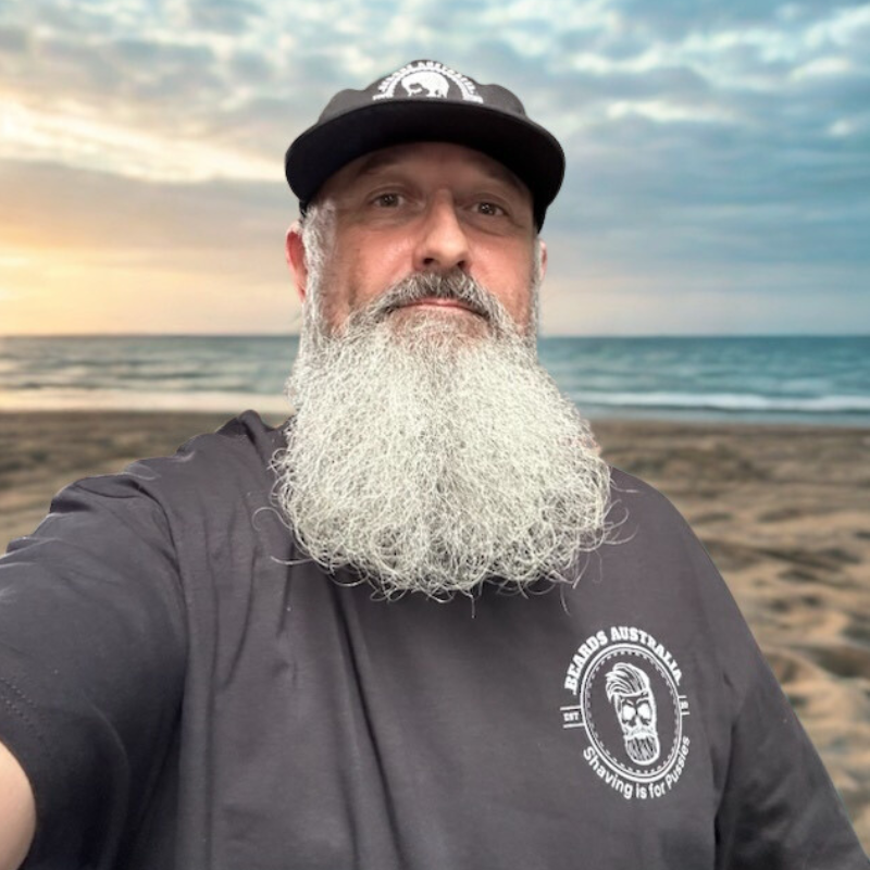 Beards Australia Skull Shaving is for Pussies T-Shirt image 2