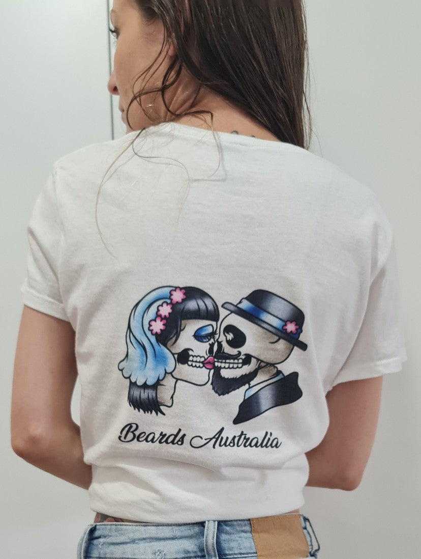 Beards Australia White Ladies T-Shirt image 3